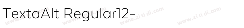 TextaAlt Regular12字体转换